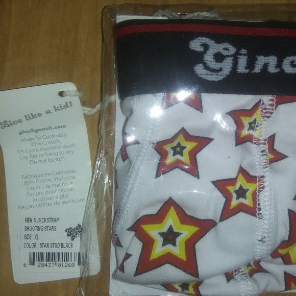 Men's Ginch Gonch Jockstrap Shooting Stars - Picture 1 of 2